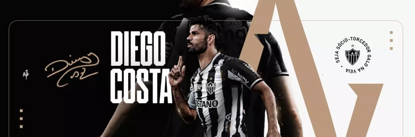 Atlético-MG anuncia Diego Costa.