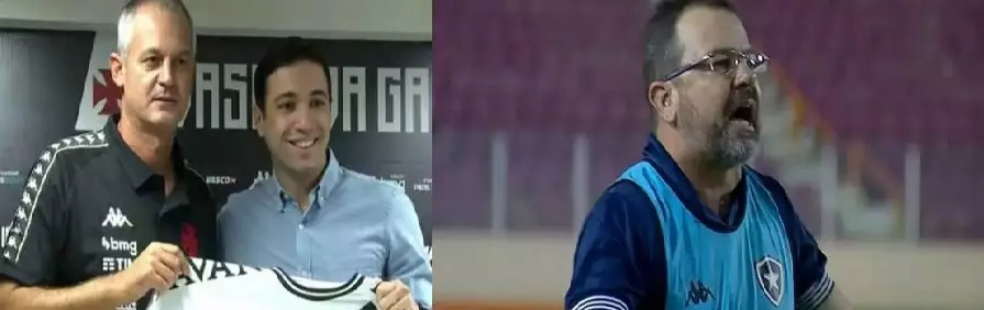 Botafogo e Vasco vivem momentos diferentes na Série B. Confira o desempenho de cada técnico!