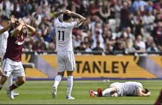 IMAGEM FORTE: Jogador do West Ham sofre grave lesão, Veja.