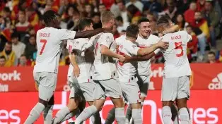 Suíça vence Espanha em casa por 2 a 1 na penúltima rodada da Liga das Nações, caiu para o segundo lugar do Grupo 2