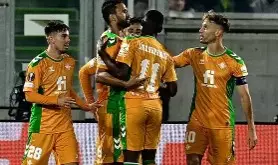 Betis vence Ludogorets por 1 a 0 na Bulgária e garante vaga nas oitavas na Liga da Europa