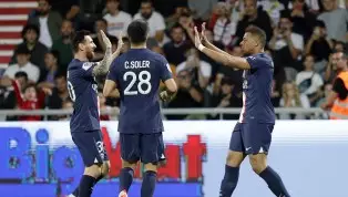 PSG vence Ajaccio por 3 a 0 com dois gols de Mbappé e um de Messi pela  12ª rodada do Campeonato Francês