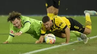 Wolfsburg derrotou o Borussia Dortmund por 2 a 0 hoje pela 14° rodada da Bundesliga