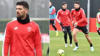 Pablo Marí, ex-Flamengo, retornou aos treinos pelo Monza.