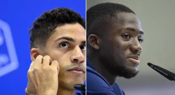O site da França divulgou que os zagueiros Varane e Konaté estão doentes.