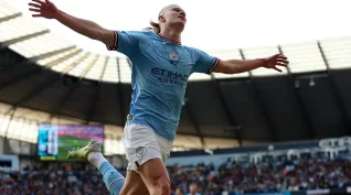 Manchester City vence o Leicester por 3 a 1 com dois gols de Haaland em partida válida da Premier League