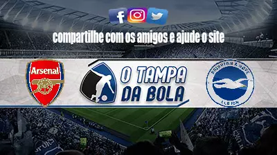 Onde Assistir Arsenal x Brighton Ao vivo pelo Inglês 2023