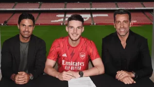 Arsenal anuncia contratação recorde de Declan Rice: R$ 660 milhões. Confira!