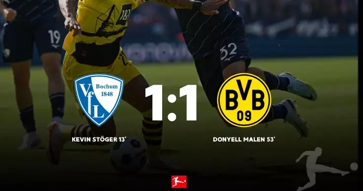 Empate 1-1 entre Bochum e Borussia Dortmund na Bundesliga. Entenda!