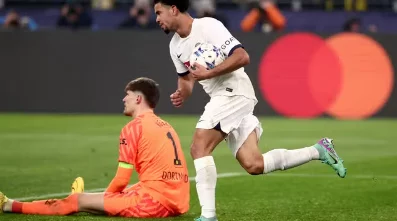 PSG empata com o Borussia Dortmund por 1 a 1 e avança às oitavas da Champions League.