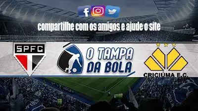 Onde Assistir São Paulo x Criciúma ao vivo pelo Brasileirão Série A