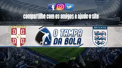 Assistir Sérvia x Inglaterra ao vivo pela Eurocopa
