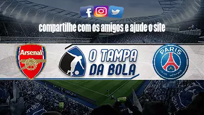 Onde Assistir Arsenal x PSG ao vivo pela Liga dos Campeões